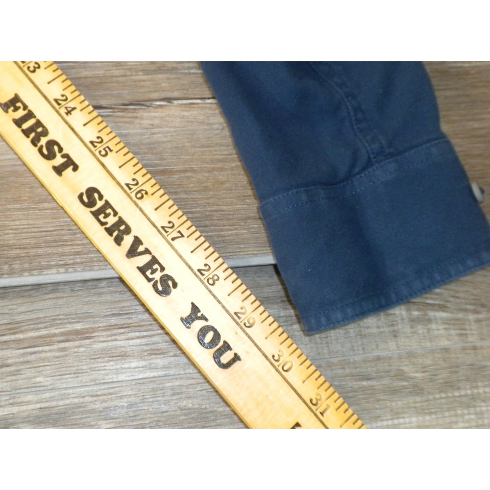 Stio Shirt Mens M Blue Miter Stretch Lightweight Flannel Organic Cotton Mountain - Picture 7 of 9